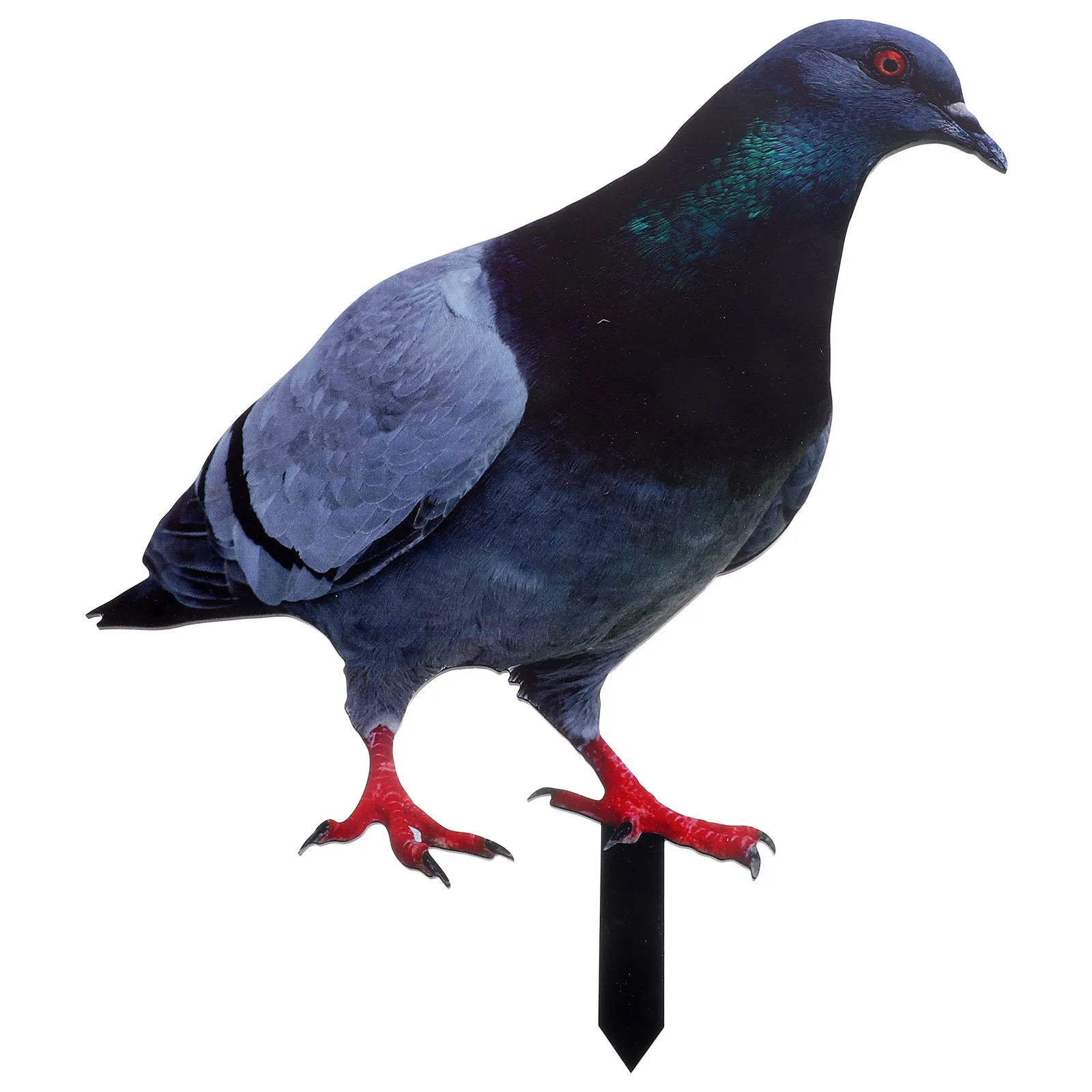 

Garden Pigeon Yard Sign Simulation Animal Outdoor Adornment Durable Acrylic Material Lawn Decoration Pigeon Yard Stake
