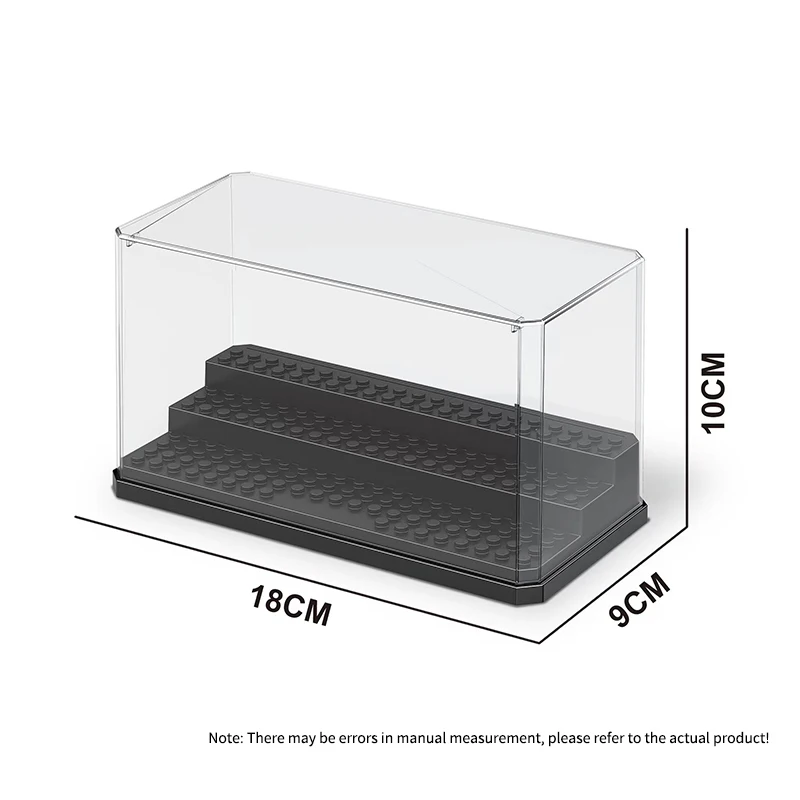Action Figures Display Box Dustproof Show Case Deluxe Acrylic Collectible Item Building Blocks Plastic Display Case Bricks Toys