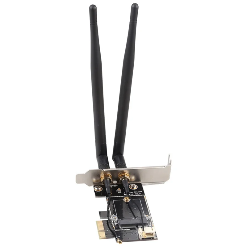 Adaptador de cartão wi-fi pcie, placa de rede sem fio m2 ngff, conversor bluetooth para desktop wi-fi 8260 8265ngw ax200 9260 7265