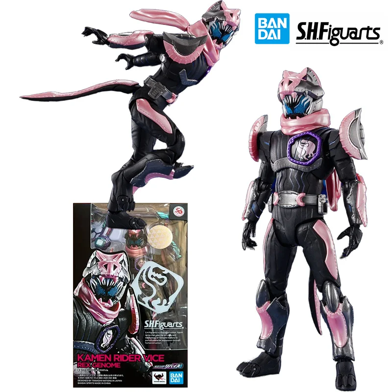 Bandai SHFiguarts Kamen Rider Vice Rex Genome 16Cm Anime Originale Action Figure Modello Giocattolo Per Bambini Regalo Di Compleanno Collezione