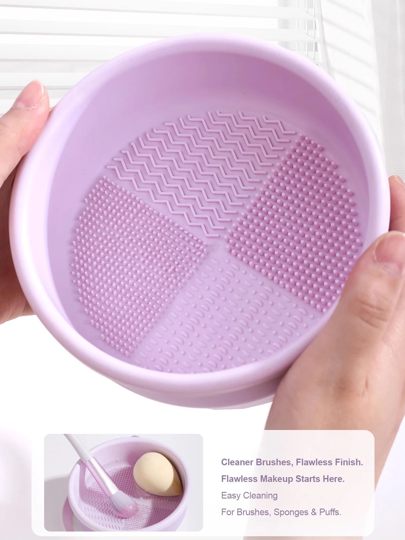 Nettoyeur de pinceaux de maquillage 3 en 1, organisateur de sèche-linge, Station de lavage et tapis de rangement en Silicone pour pinceaux cosmétiques, éponges de mélangeur de beauté