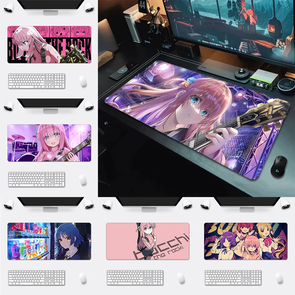 

Anime Bocchi the Rock Mousepad HD Printing Computer Gamers Locking Edge Non-slip Mouse Pad XXL90x40cm Keyboard PC Desk Pad