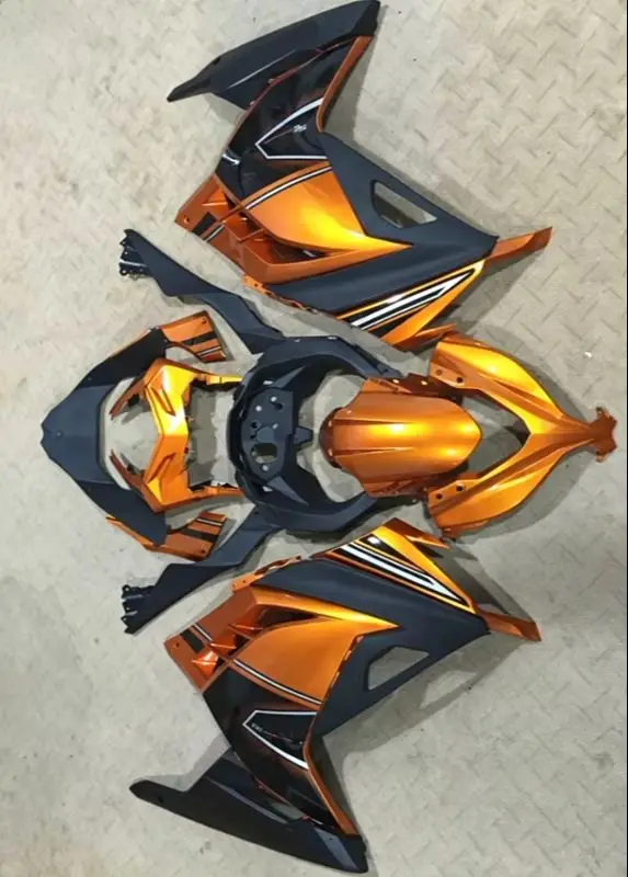 4Gifts New ABS Motorcycle Fairings Kit Fit For KAWASAKI EX300 Ninja 300R 2013-2018 13 14 15 16 17 18 Bodywork Set Golden Black