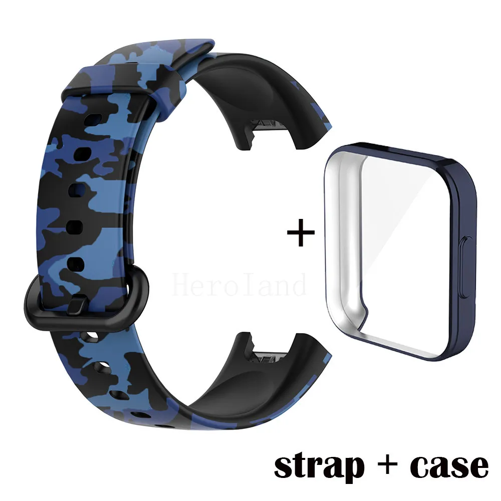 Bracelet Silicone WatchStrap For Redmi Watch 2 Lite SmartWatch Band For Xiaomi Mi Watch Lite Strap Wristband With Protector Case