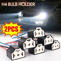 Three Hole Car H4 Bulb Socket Female Plug Auto H4 Headlight Bulbs Wear Resistant Ceramic Holder 13cm H4 Headlamp Connector Part