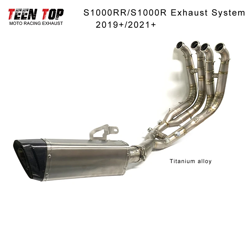 For BMW S1000RR S1000R Motorcycle Exhaust System Titanium 2019+ S1000RR Exhaust Pipe S1000R Exhaust Connect Link Pipe