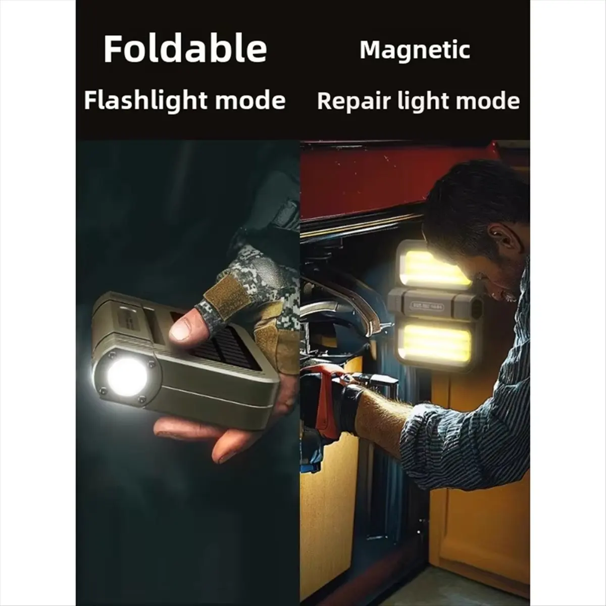 

【AUTUMN】Solar Emergency Light for Outdoor Camping - Long Battery Life, USB Charging, Portable and Long-Lasting Illumination