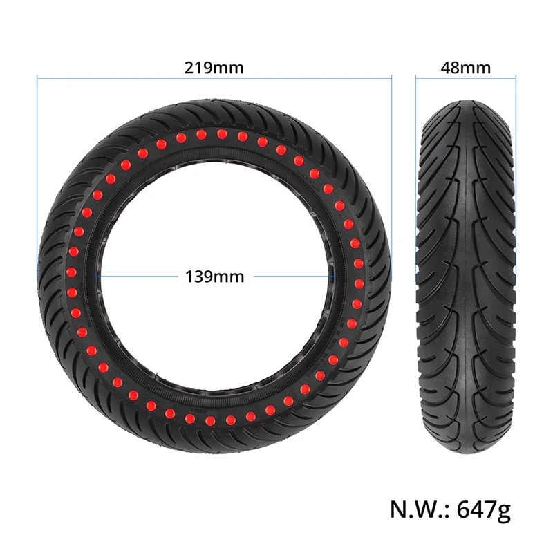 For Xiaomi Electric Scooter Tire 8.5X2 Inner Tube Millet Wear Color Solid Tire Electric Scooter Rubber Tire