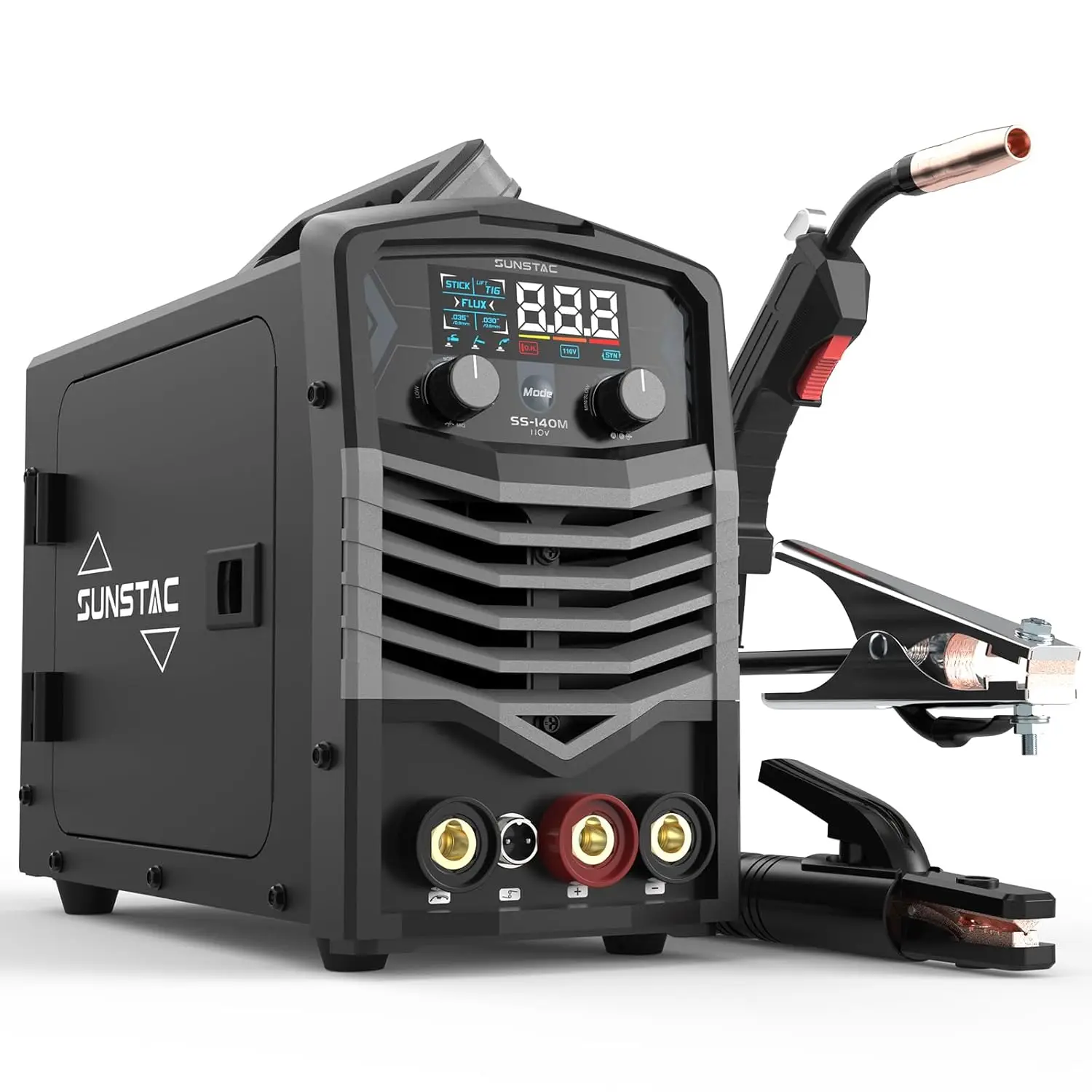 

140Amp MIG Welder 110V Flux Core MIG Welder/Lift TIG/Stick 3 in 1 Welding Machine with Synergic Control and IGBT Inverter