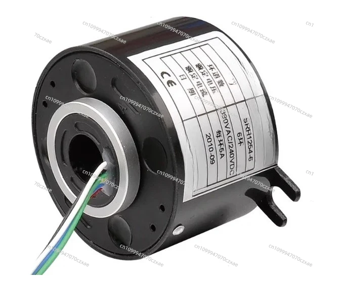 Through-hole Slip Ring, Conductive Ring, Hollow Collector Ring SRH3899-6P,12,18, 24-channel Custom Rotary Connector