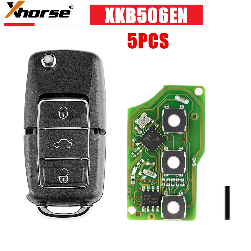 

5PCS/LOT Xhorse XKB506EN Wire Remote Key 3 Buttons for VVDI VVDI2 Key Tool(English Version)