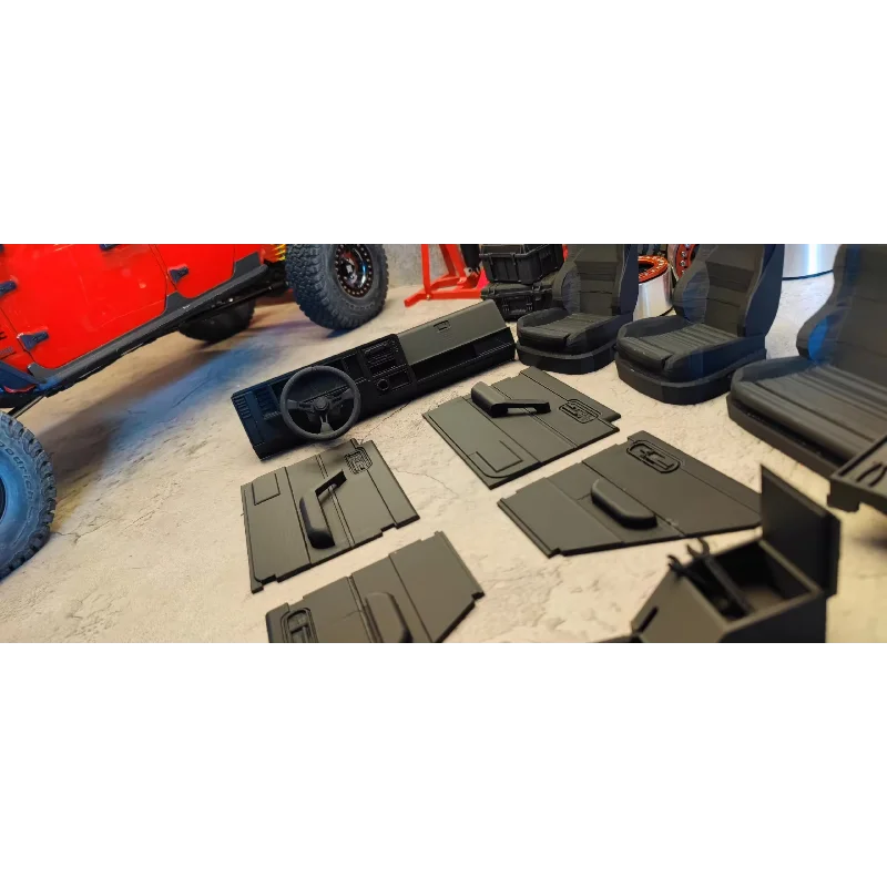 RC Crawler Custom Size Simulated Cabin Interior Decor Upgrade Parts For Traxxas TRX4 Axial SCX10 1/10 Scale Spare Accessories