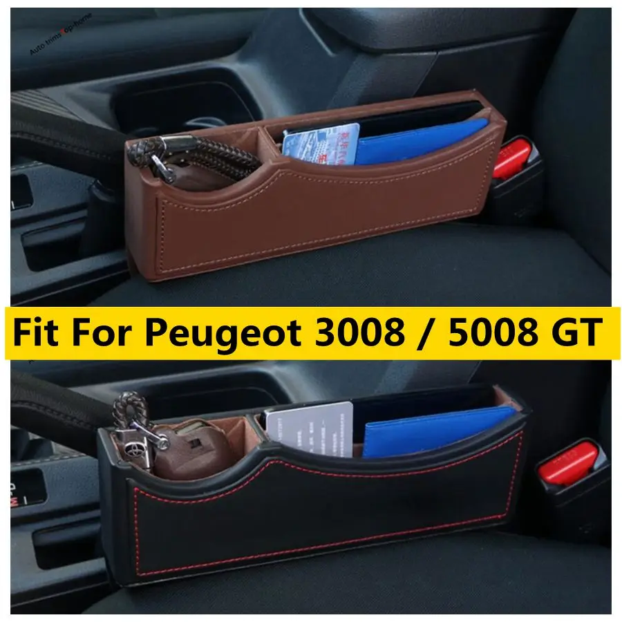 

Fit For Peugeot 3008 / 5008 GT Inside Seat Storage Pallet Armrest Container Multi-grid Storage Box Cover Automative Accessories