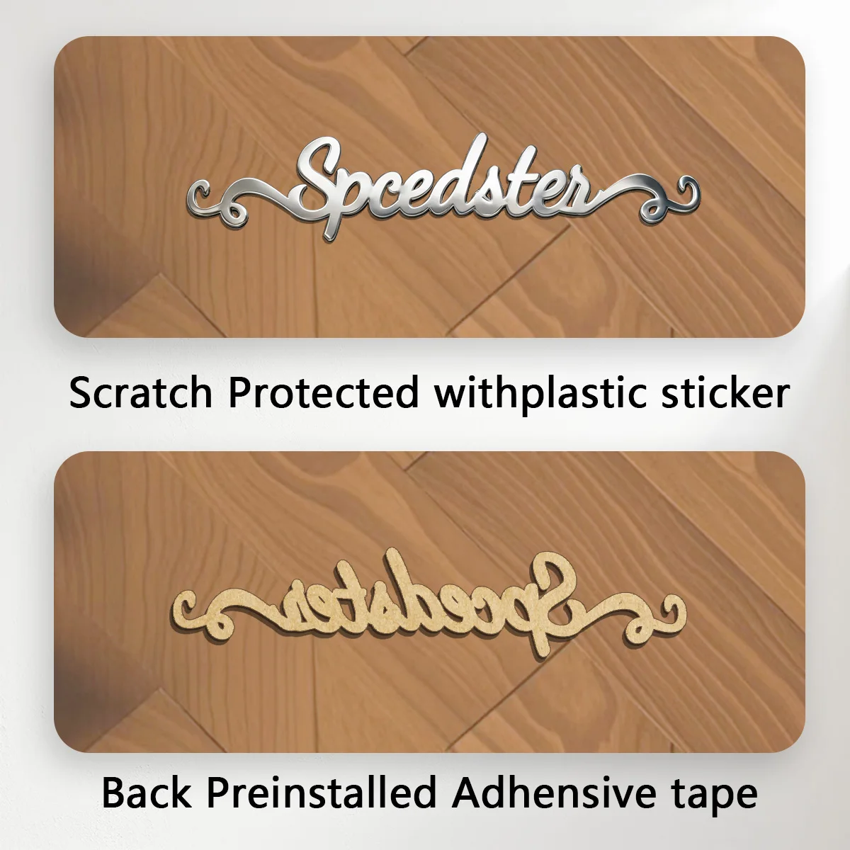 Elegant Filigree Artistic signature Car interior stickers Silver Color laser cut metal stickers Piano Guitar car body decor