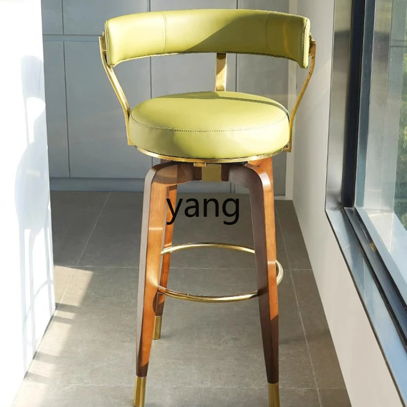 

LH Chair Home Modern Minimalist High-Leg Stool with Backrest Bar Stool Front Desk Internet Celebrity Bar Chair