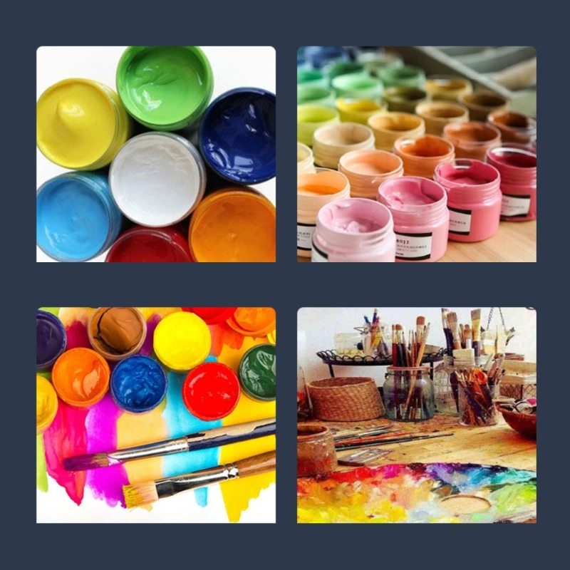 2023 nowa profesjonalna 16 studni kolorowa paleta farb taca malarska do akwareli gwasz akrylowa farba olejna losowe kolory