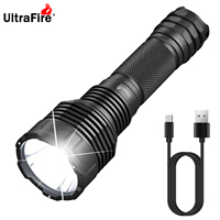 UltraFire C15 20W Army Tactical LED Flashlight 2000LM 350m Powerful Military Torch USB Rechargeable Lantern for Camping Hunting