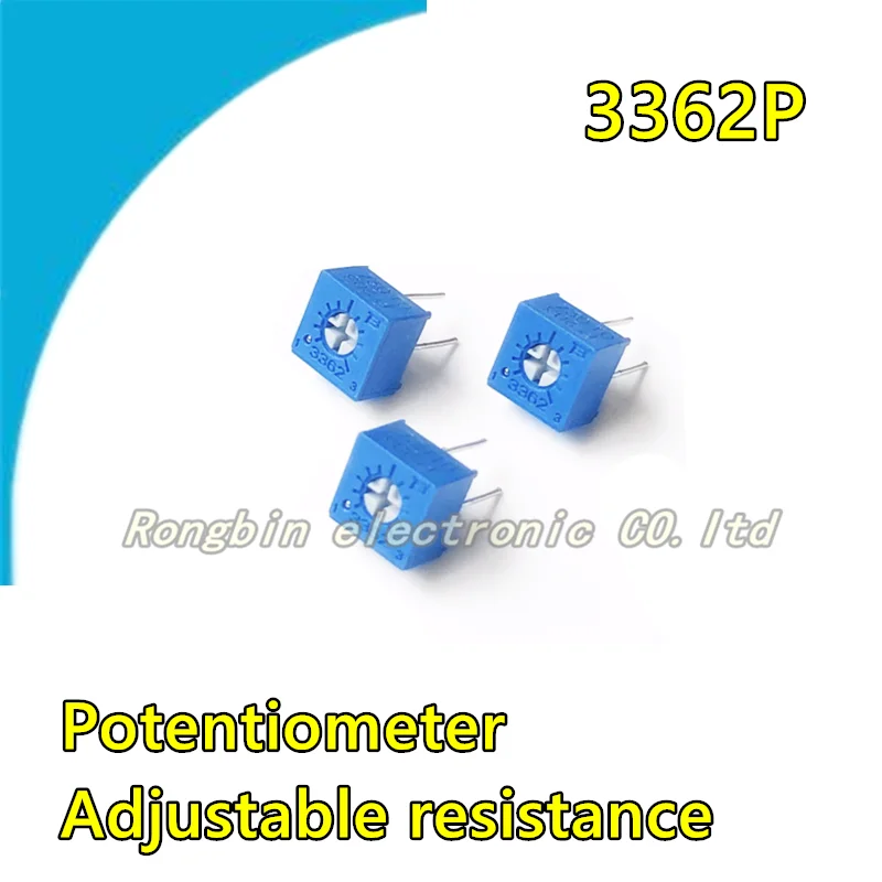 

20PCS 3362P Potentiometer Adjustable Resistance 100R 200R 500R 1K 2K 5K 10K 20K 50K 100K 200K 500K 1M 2M Precision Variable