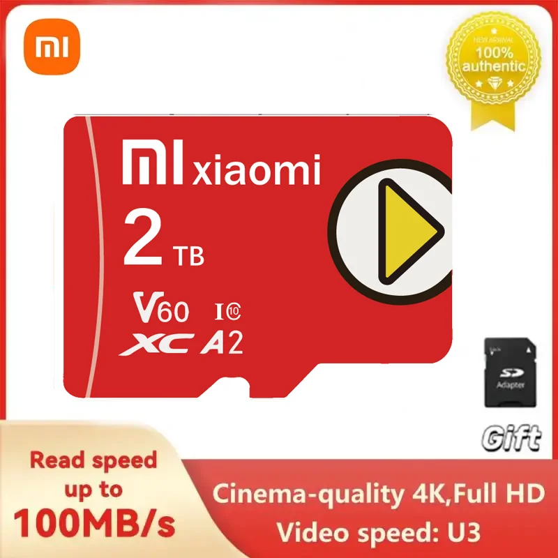 Originele Xiaomi Micro Sd Kaart 2Tb 1Tb Geheugenkaart Klasse 10 512Gb 256Gb Hoge Snelheid Cartao De Memoria Flash Geheugen Tf Mecard C10