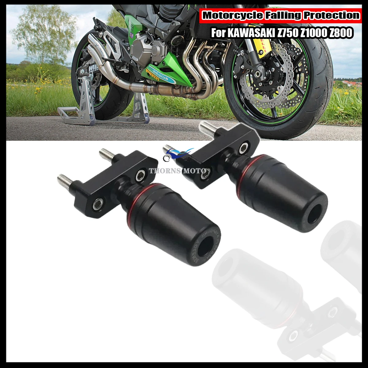 

For Z750 Z800 Z1000 Z 750 800 1000 Motorcycle NEW Falling Protection Frame Slider Fairing Guard Crash Pad Protector