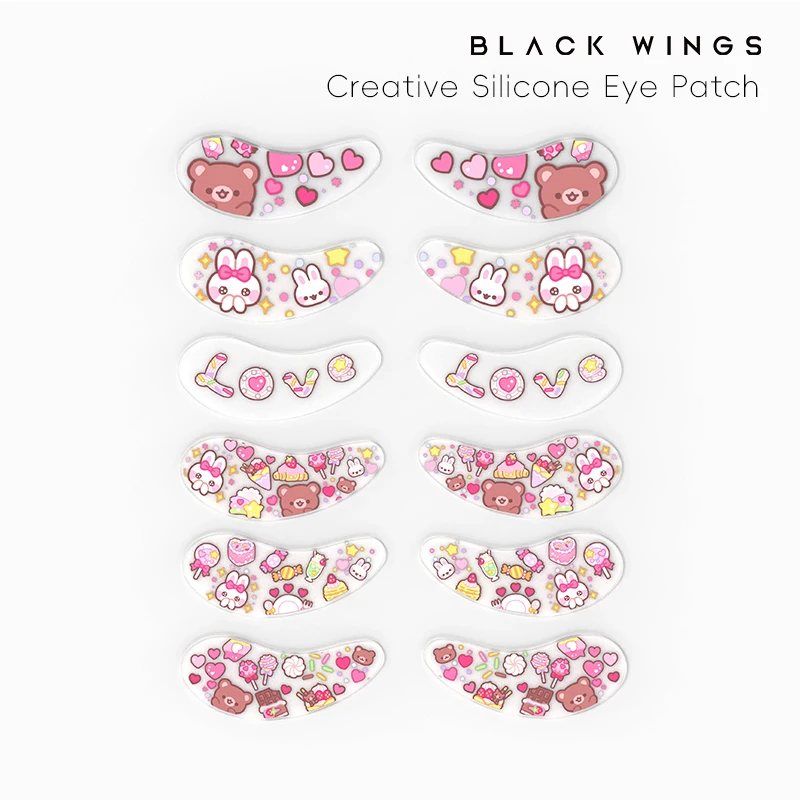 

Blackwings silicone eye mask is a reusable cooling gel eye mask with pattern design, which is a must for skin care day and night