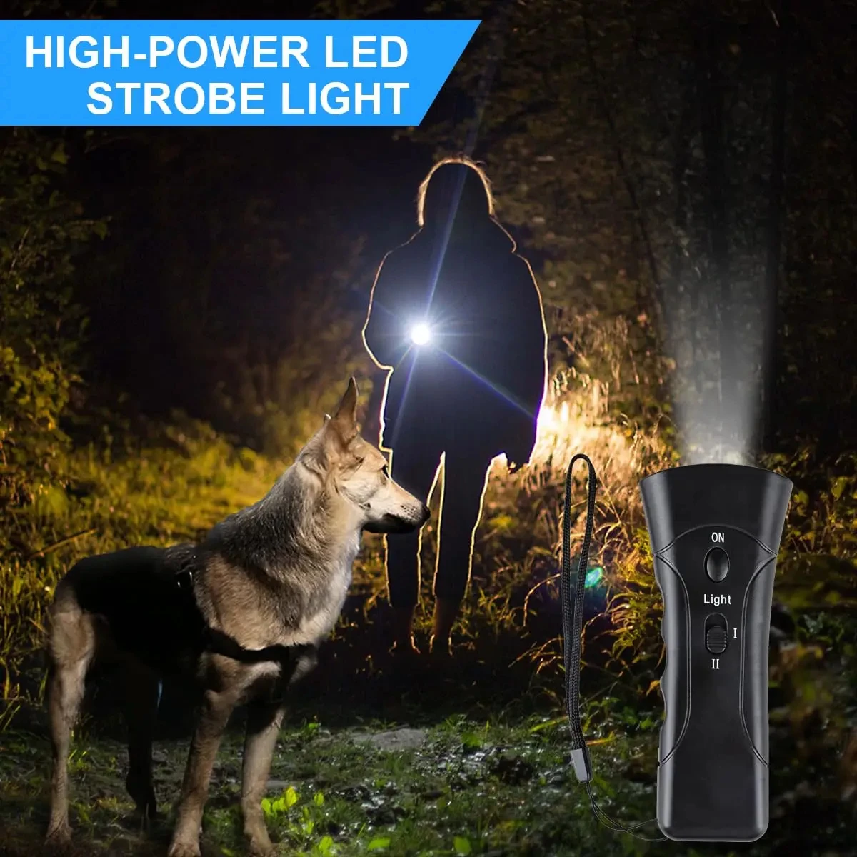 Ultraschall Anti-Bell-Gerät für Hunde Bellstopp-Trainingsgerät mit LED Ohne Batterie – Detail 7