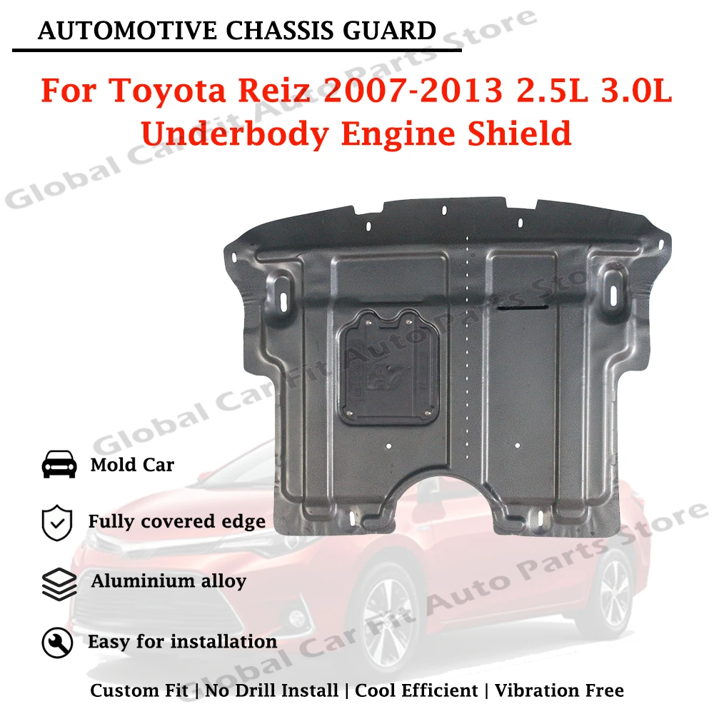 Rugged Engine Skid Plate Engine Guard for Toyota Reiz 2007-2013 2.5L 3.0L Under Engine Shield Chassic Bottom Protector