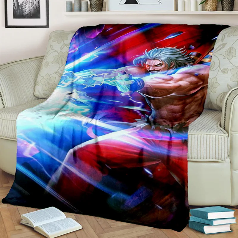 

Retro Game King of Fighters Gamer Blanket,Soft Throw Blanket for Home Bedroom Bed Sofa Picnic Travel Office Cover Blanket Kids