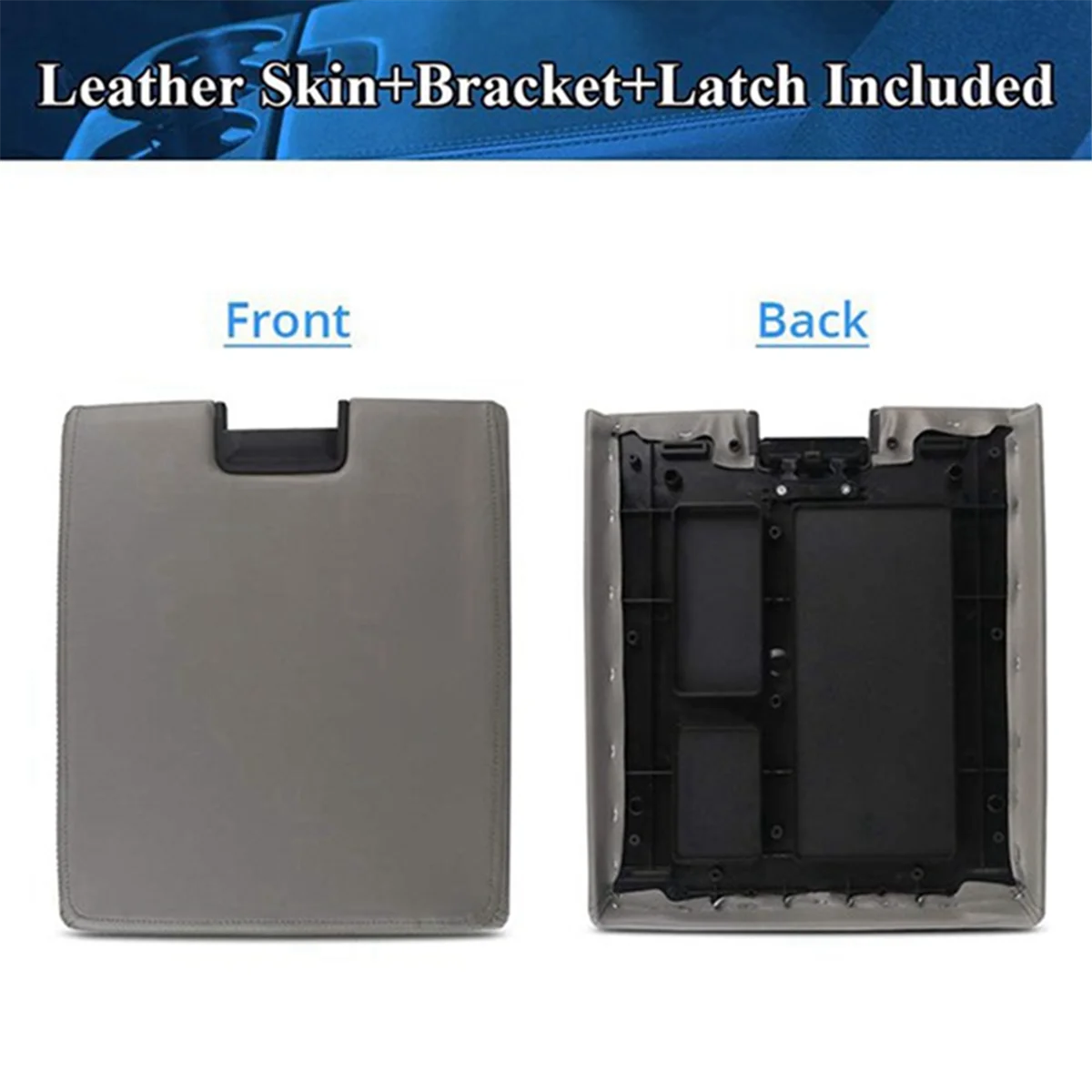 Seat Armrest Cover Silverado Center Console Lid with Latch for Chevy GMC Chevy Silverado 20864151 20864154 20864153 B