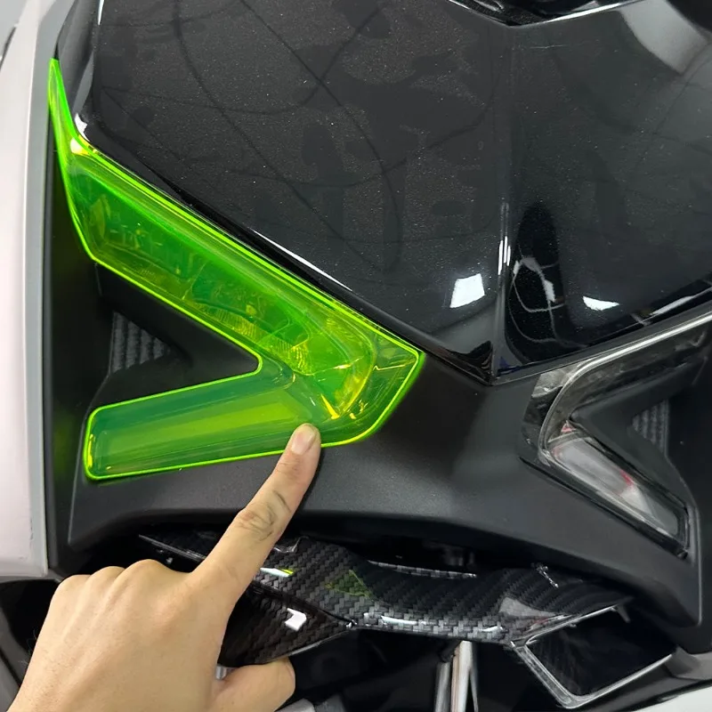 Suitable for 2023-26 XMAX300 Modification Headlight Protection Lamp Housing Headlight Cover with Color Change of Headlight Cover