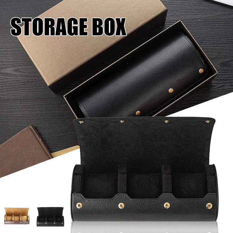 Watch Roll-up Organizer For Bracelet Multi-purpose Foldable Jewelry Storage Bag Card-type Pu Leather Portable Travel Accessories