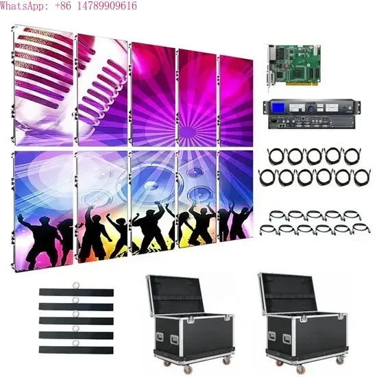 Poster Waterproof Rental Stage Church Advertising Video Wall Panels Flexible Display ScreenCustom Weatherproof Outdoor LED Displ