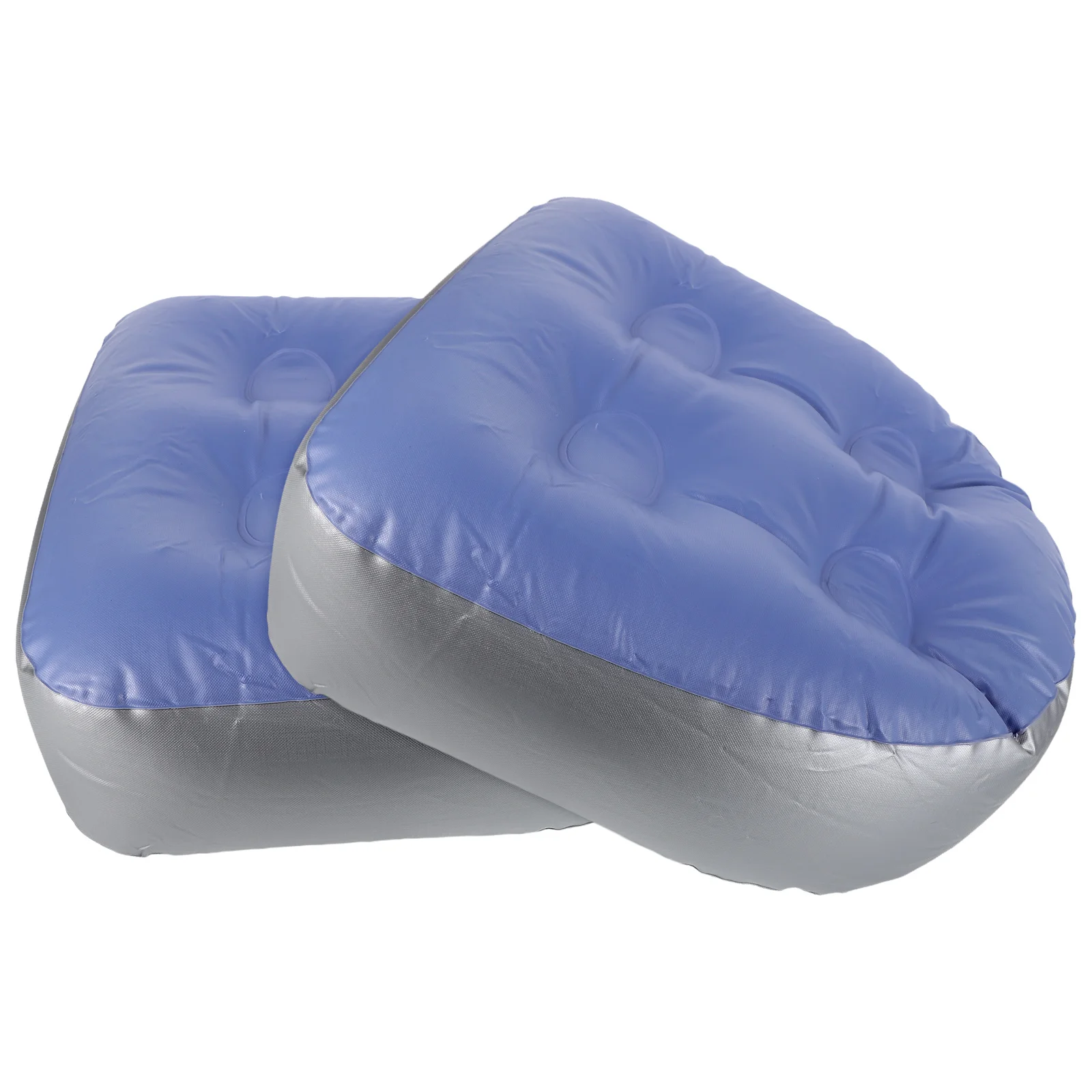 

2pcs Inflatable Bathtub Cushion Suction Cups Adjustable Booster Hot Tub Bath Accessories Spa Shower Bench Pad Foldable Storage
