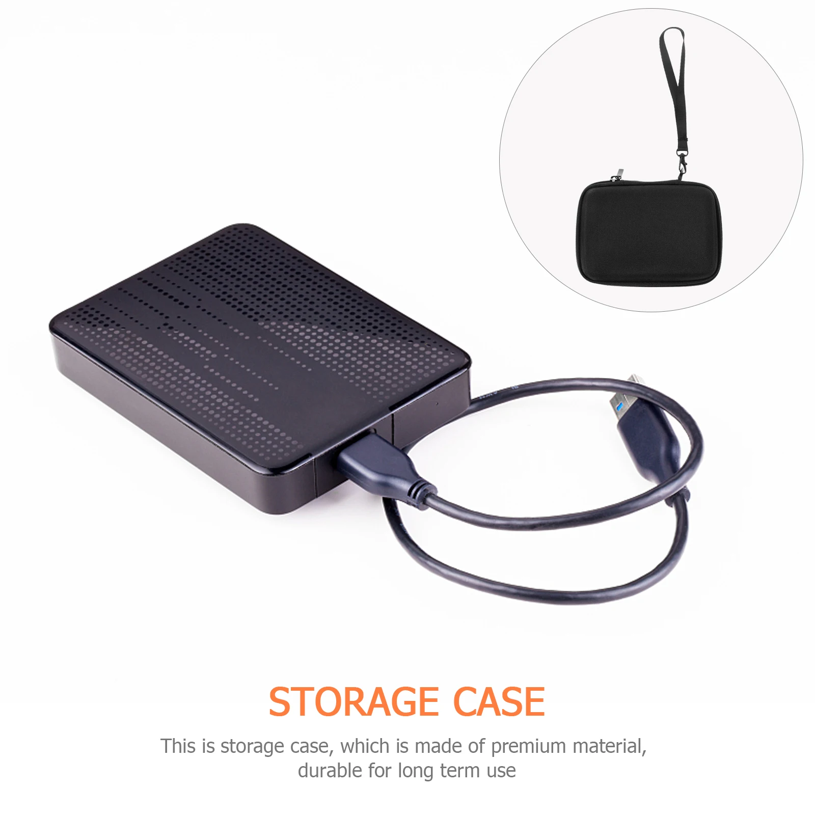 1 قطعة حقيبة تخزين الكاميرا SSD حافظة الهاتف المحمول سحاب عازل للماء تصميم لكابل البيانات قوة البنك المنظم الحقيبة SSD حقيبة