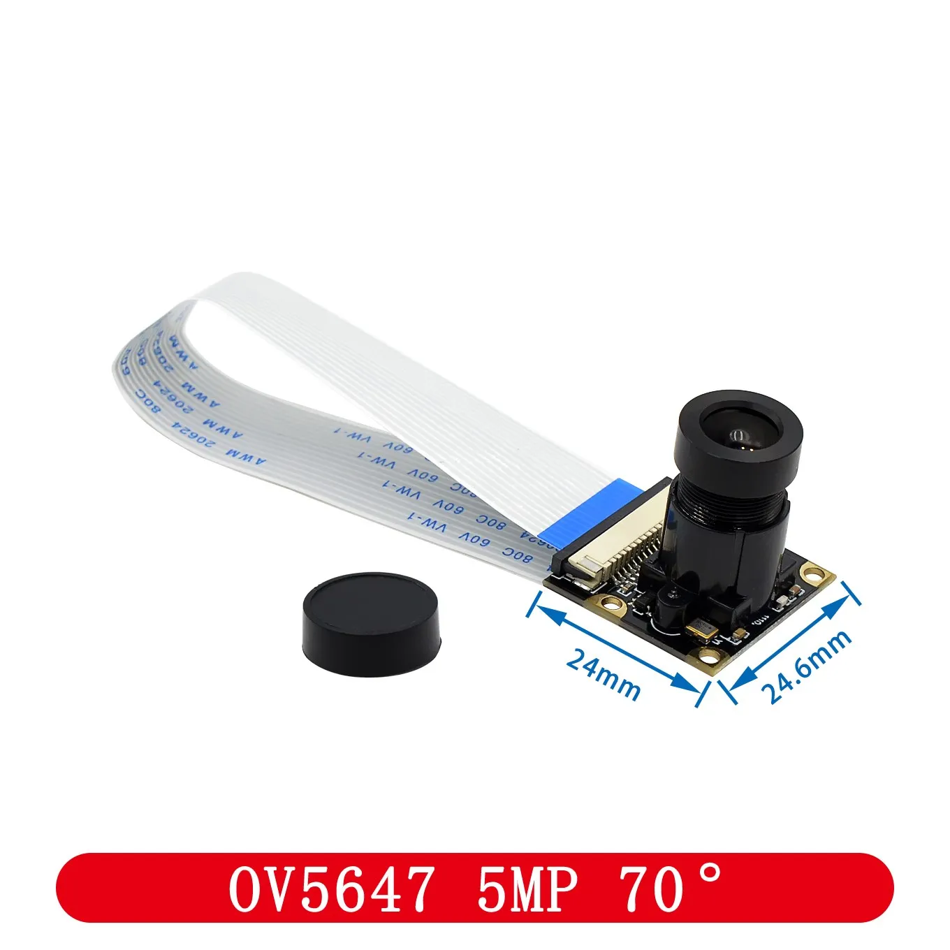 Für Raspberry Pi 4 Nachtsicht Fisheye Kamera 5MP OV5647 70/95/160 Grad Brenn Einstellbare Kamera für Raspberry Pi 3 Modell B