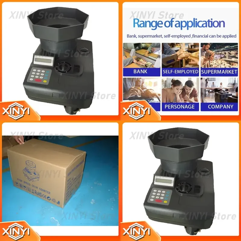 for C850 High Speed 2000 Pcs/min Digital Sorter Counter Heavy Duty Coin Counter Sorter Counting Machines and Bill Counter