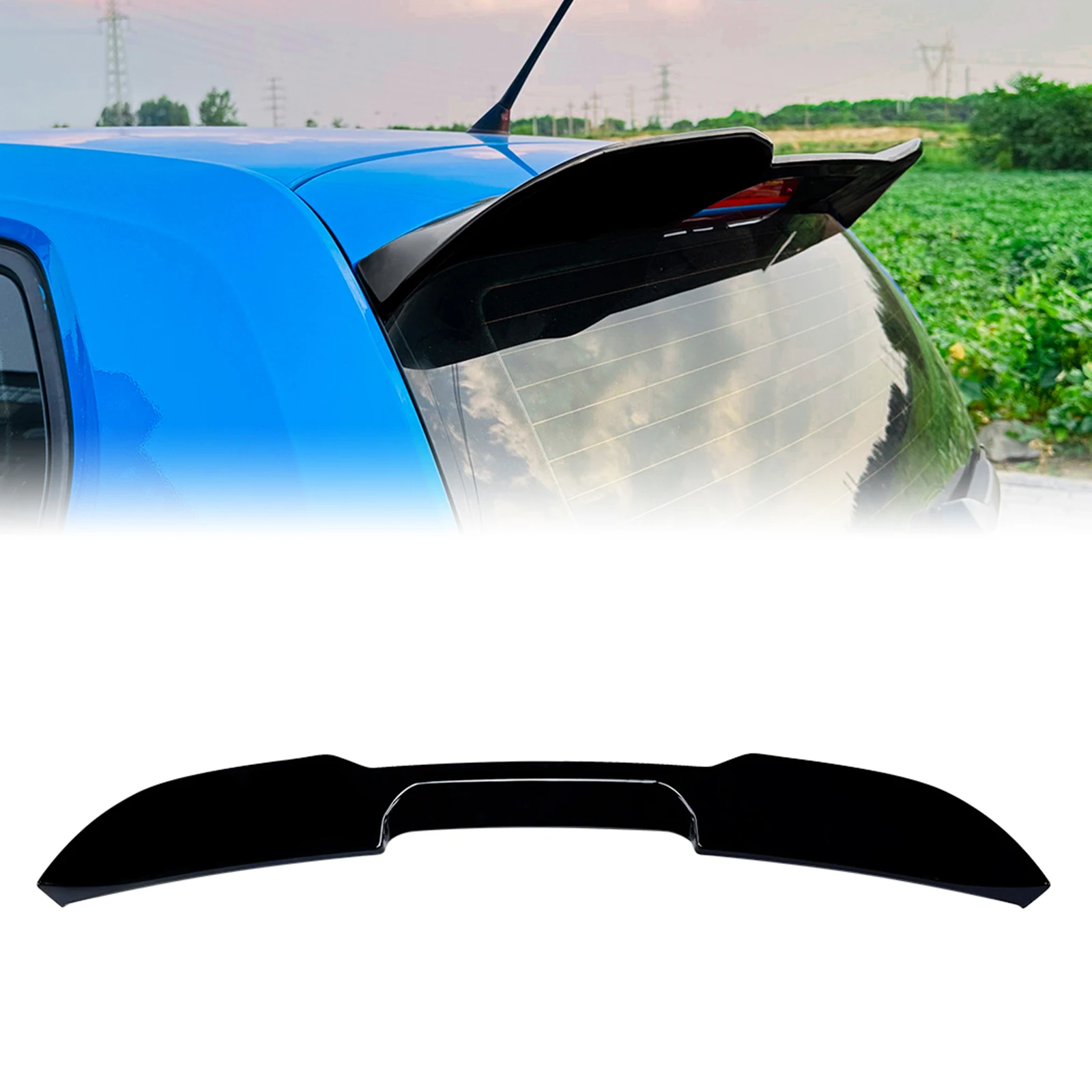 GTI Style Rear Trunk Spoiler Roof Wing Upper Tail Lip Lid For Volkswagen UP SEAT Mii Skoda Citigo 2011-2024