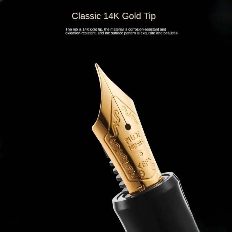 PILOT FKK-1000 14k Gold Fountain PenCustom #5 Gold/Silver Blade Nib Ink PenOffice and Business Gifts for Practicing Calligraphy