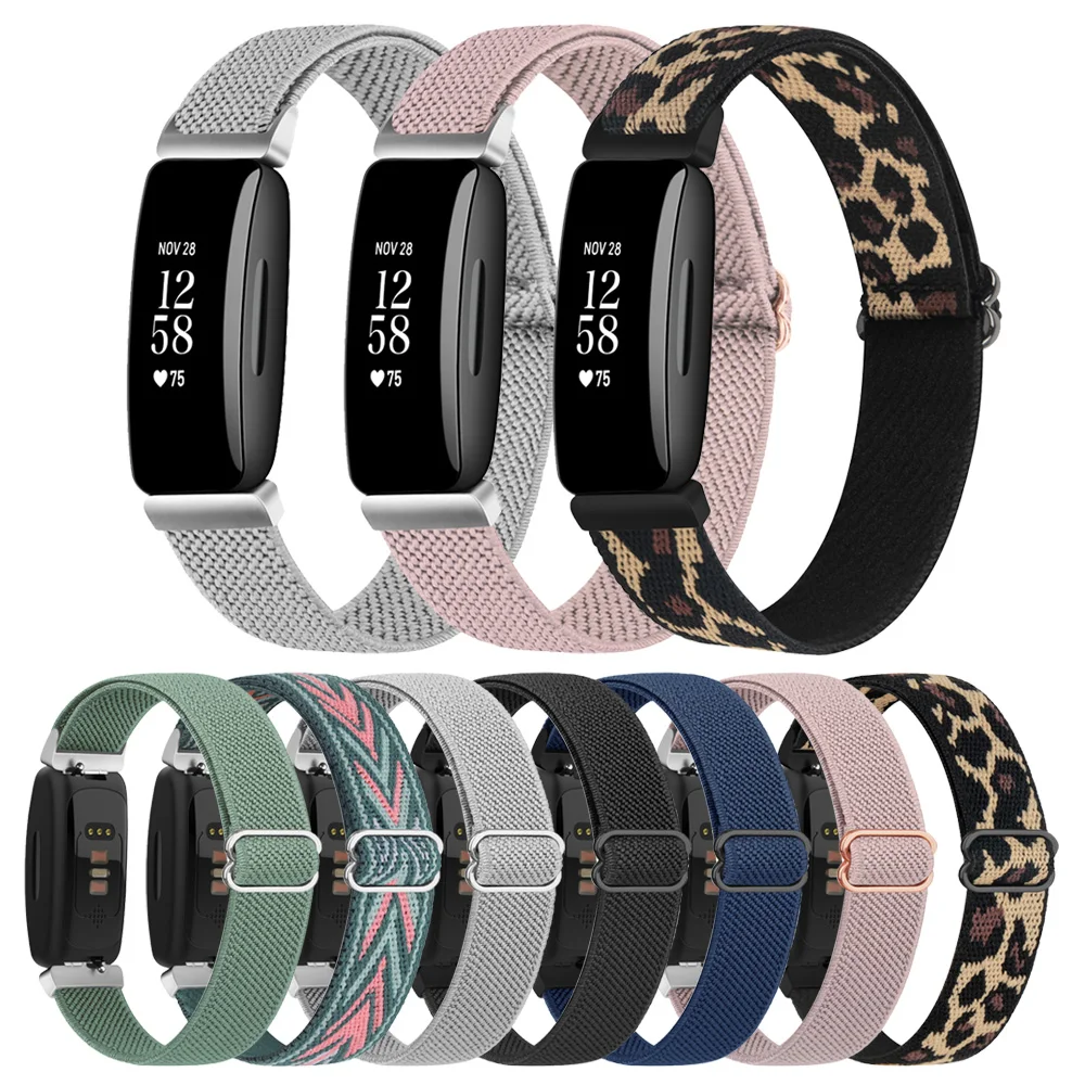 Elastic Nylon Strap For Fitbit inspire 1/inspire 2/inspire HR Band Bracelet Watchband For Fitbit ACE 2/ACE 3 Strap Wristband