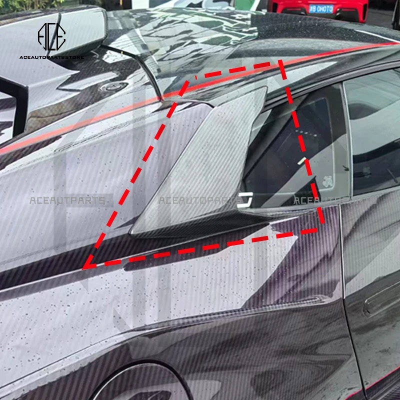 

V Style Matt & Glossy Dry Carbon Fiber Rear Side Fender Vents Trim Body Kit For Lamborghini Huracan STO