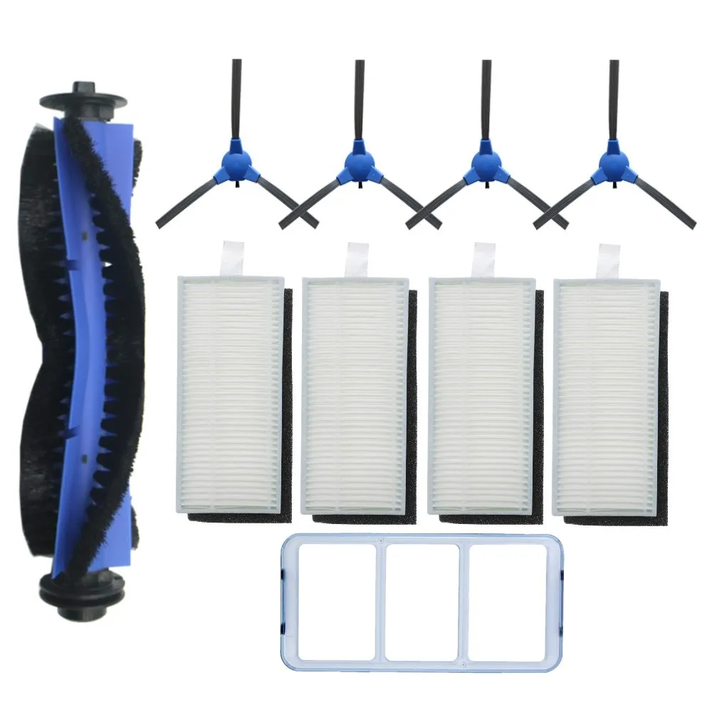 فرشاة جانبية للفرشاة الرئيسية، واقي فرشاة فلتر HEPA لـ Eufy Robovac 11S، 12، 15C، 30، Robovac 30C، Robovac 35C جهاز آلي لتنظيف الأتربة