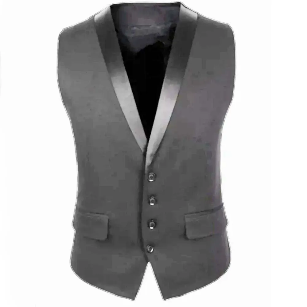 Chaleco de moda para hombre, traje ajustado informal sin mangas, chaqueta Formal de negocios, novedad