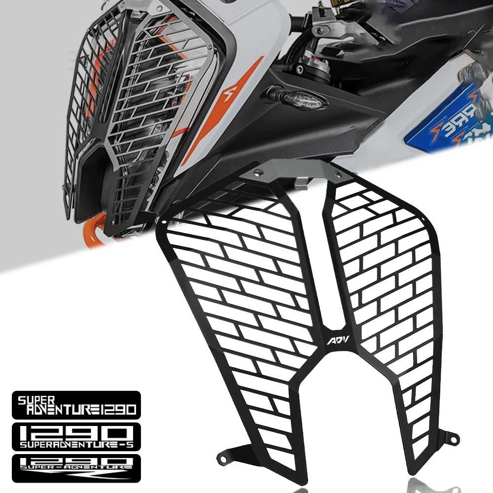 

Аксессуары для мотоциклов, налобный фонарь, налобный фонарь, защитная крышка, защитный гриль, подходит для 1290 Super Adventure 1290ADV S R 2021