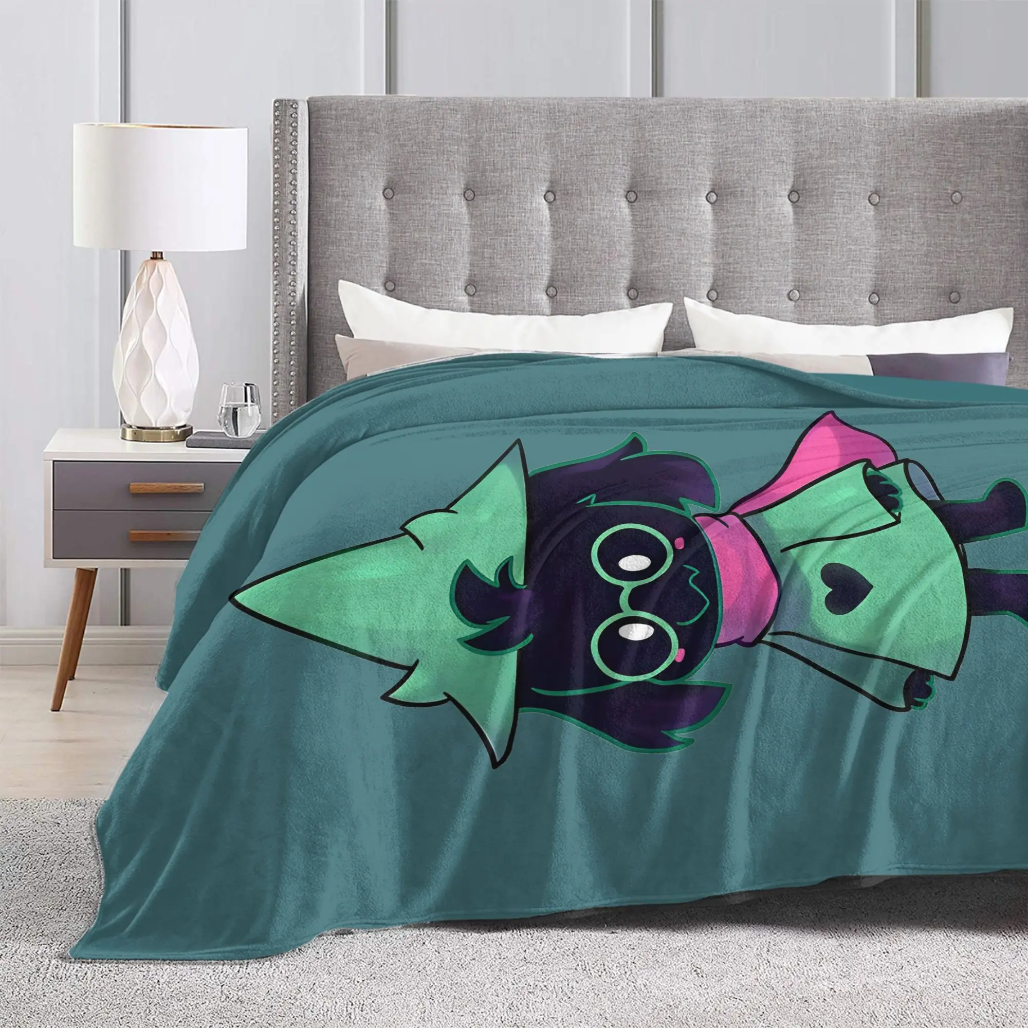 Ralsei - Deltarune  Blanket  Flannel Awesome Warm Throw Blanket for Bedding Lounge Spring/Autumn