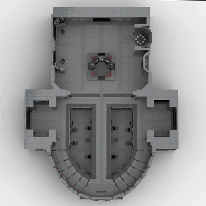 جسر قيادة التكنولوجيا المجنونة وحدات كتل ستار فيلم نموذج Moc قوالب بناء هدية عيد الميلاد اللعب لتقوم بها بنفسك مجموعات الجمعية