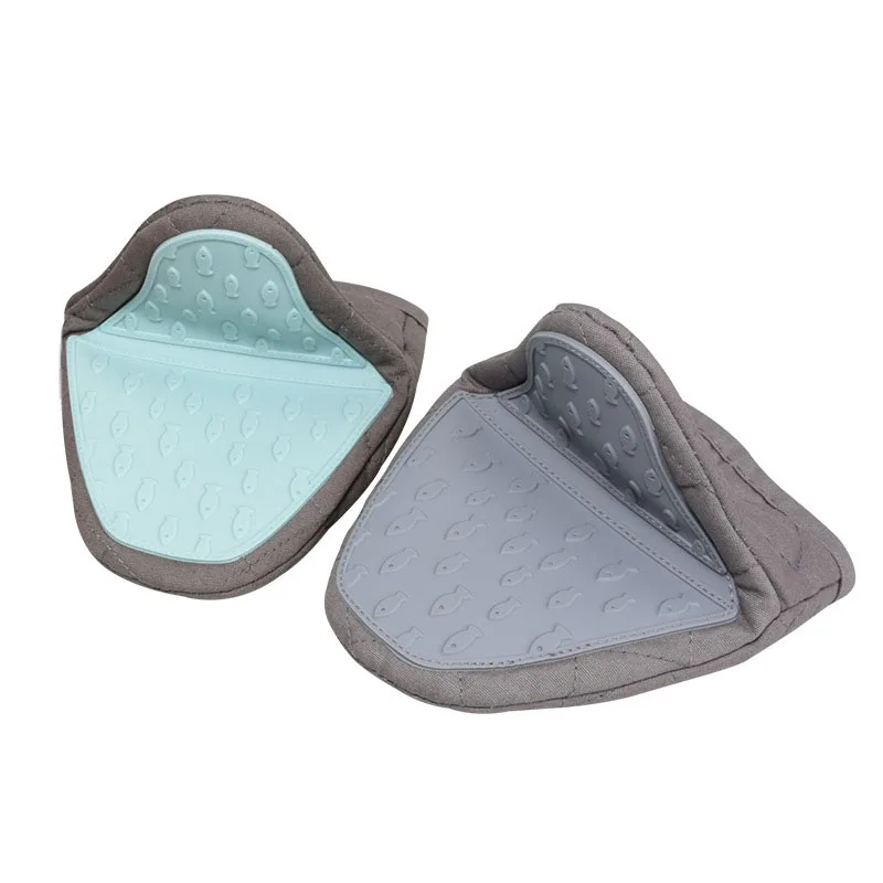 1PCS Fish Shaped Silicone Anti Scald Oven Gloves Kitchen Silicone Gloves Tray Dish Holder Oven Gloves Multi-purpose Gloves