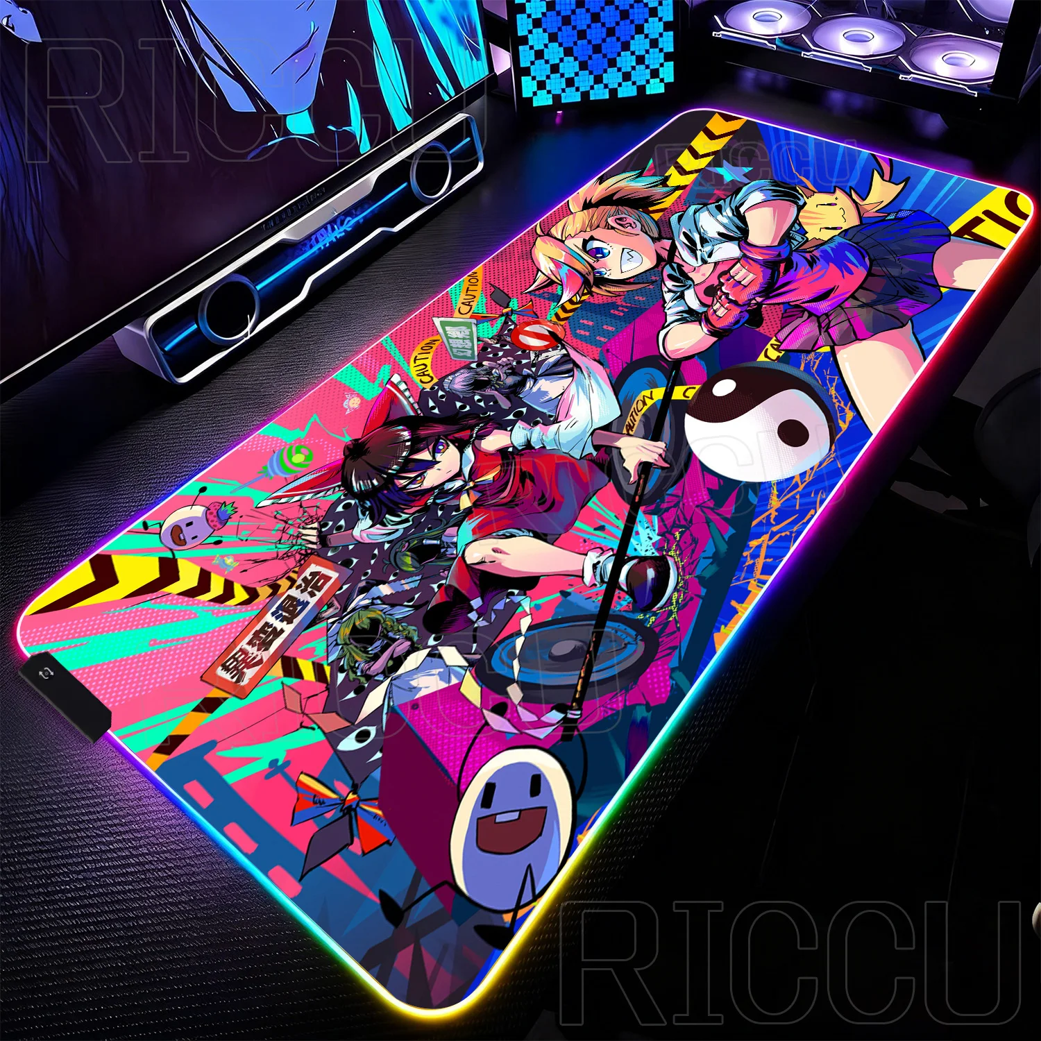 RGB Rubbe XXL HD Mouse Pad Rug PC Accessories Cute Muse Dash Mousepad Laptop Gamer Keyboard Office Computer Gaming LED Desk Mat
