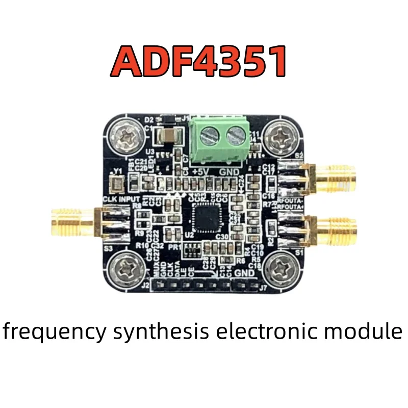 ADF4351 broadband phase-locked loop 35M-4400M output frequency synthesis electronic module RF signal source