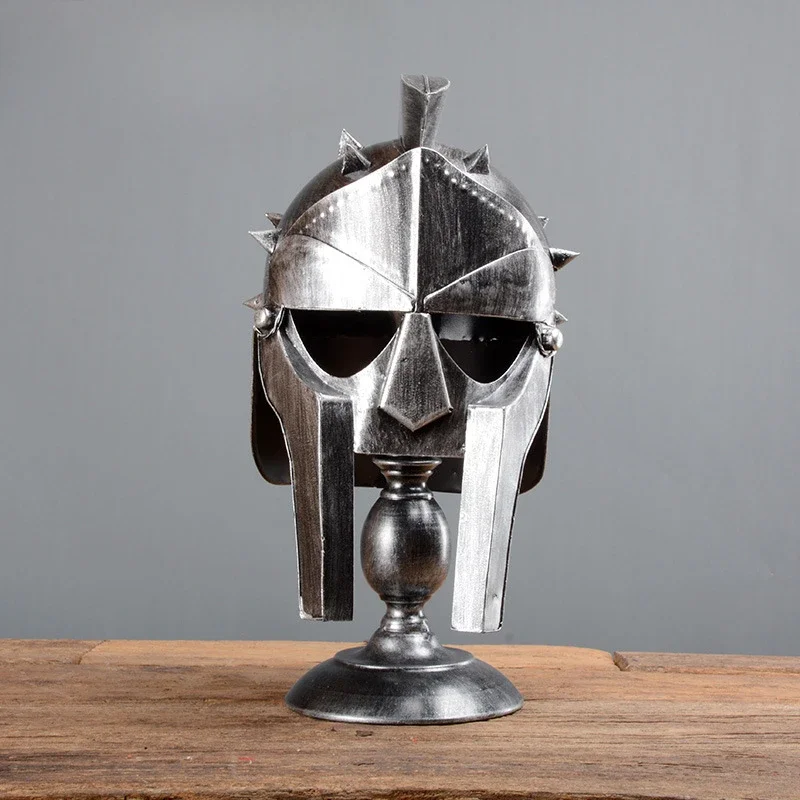 

Ancient Roman Warrior Helmet Iron Armor Hat Warrior General Shield Children Cosplay Spartan Warrior Helmet Bar Photography Props