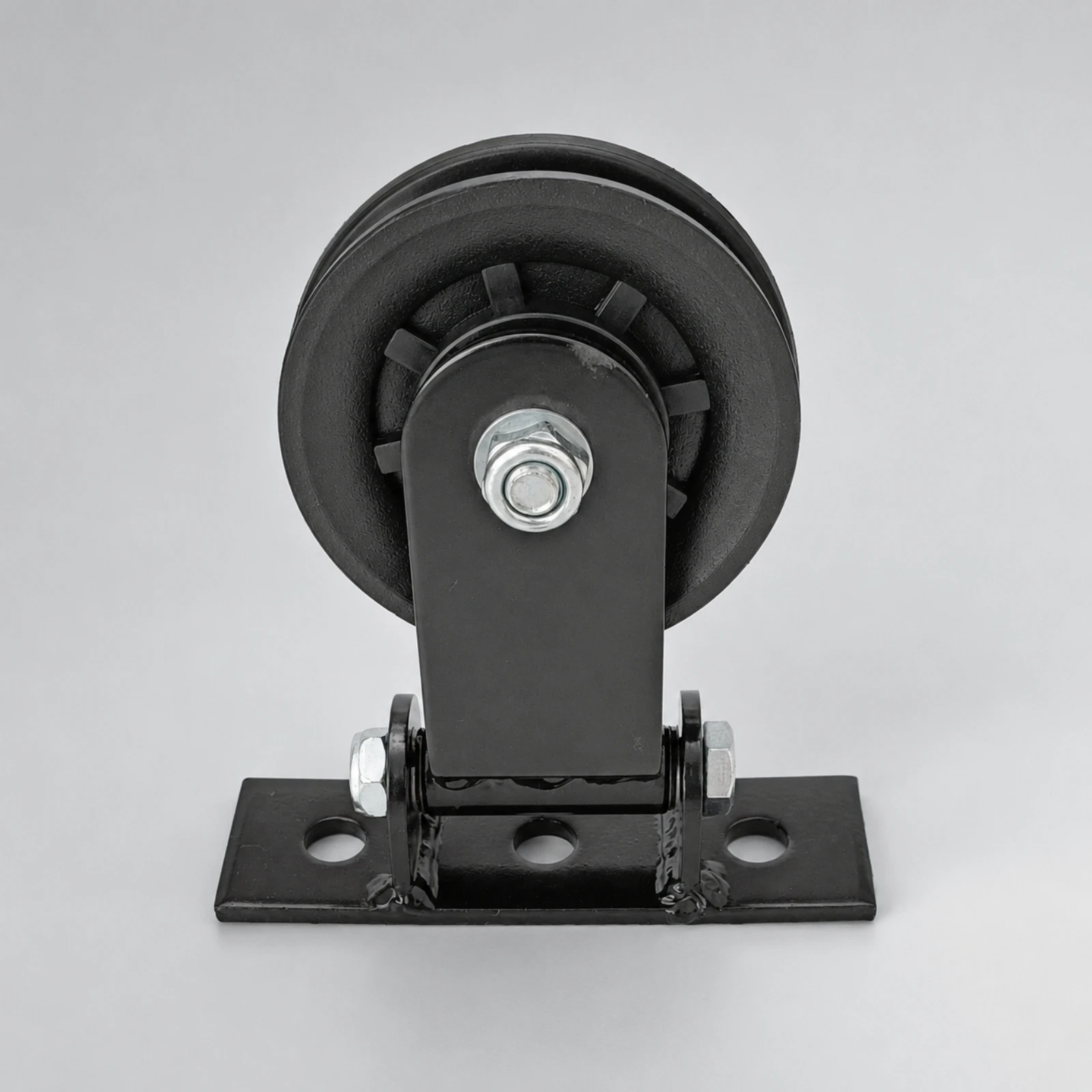 Pivoting Cable Pulley Bracket with Mounting Plate Smooth Operation Swiveling Pulley Bracket Gym Hardware Heavy Duty